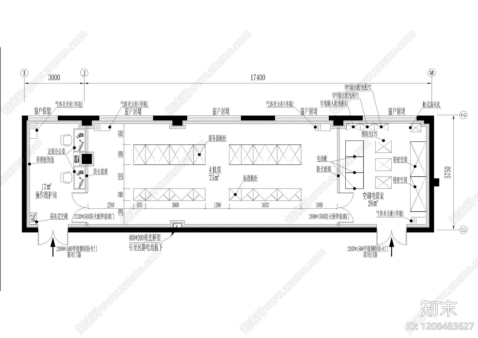 现代其他工装空间cad施工图下载【ID:1208483627】