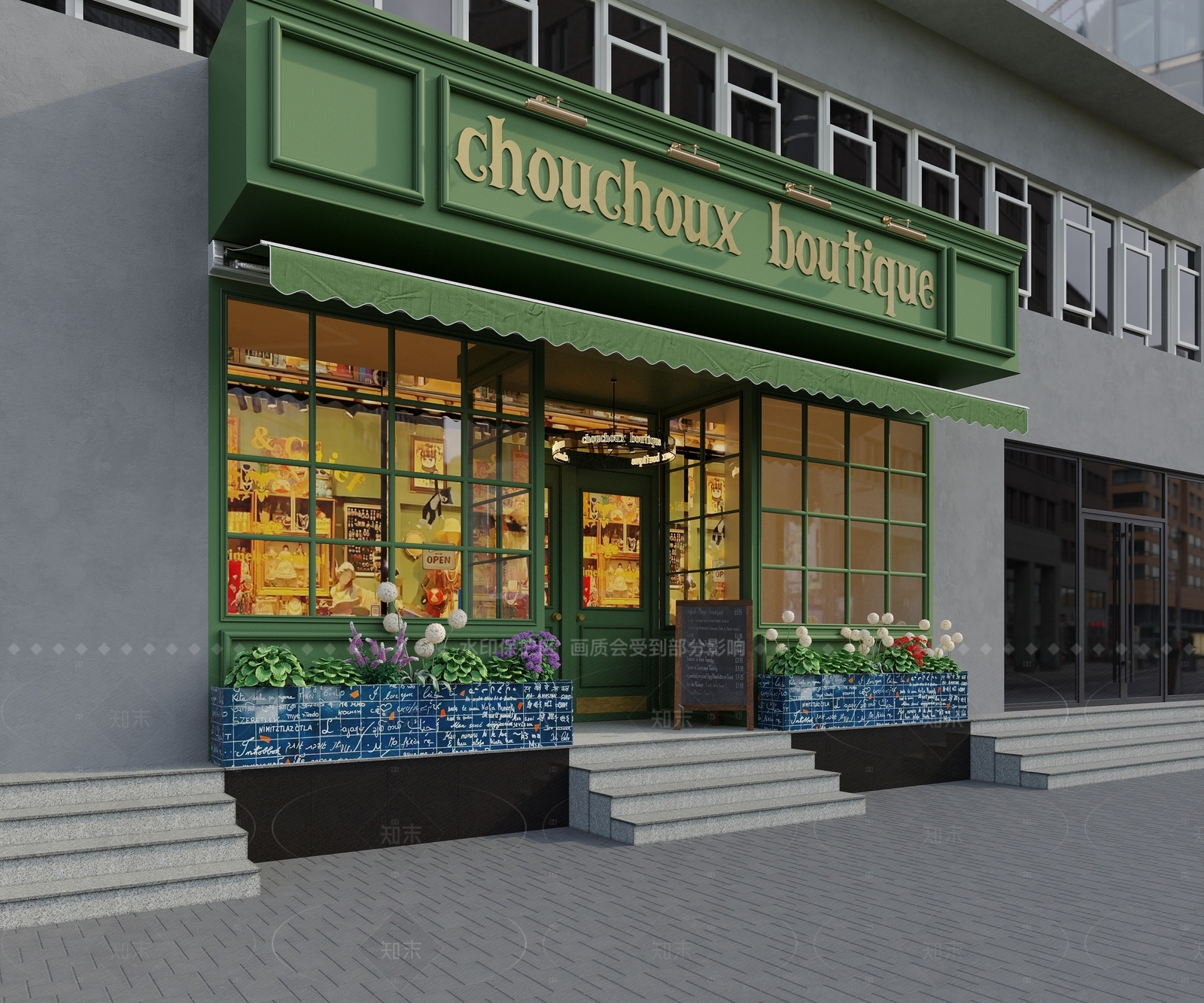 法式复古玩具礼品店3D模型下载【ID:1208484617】