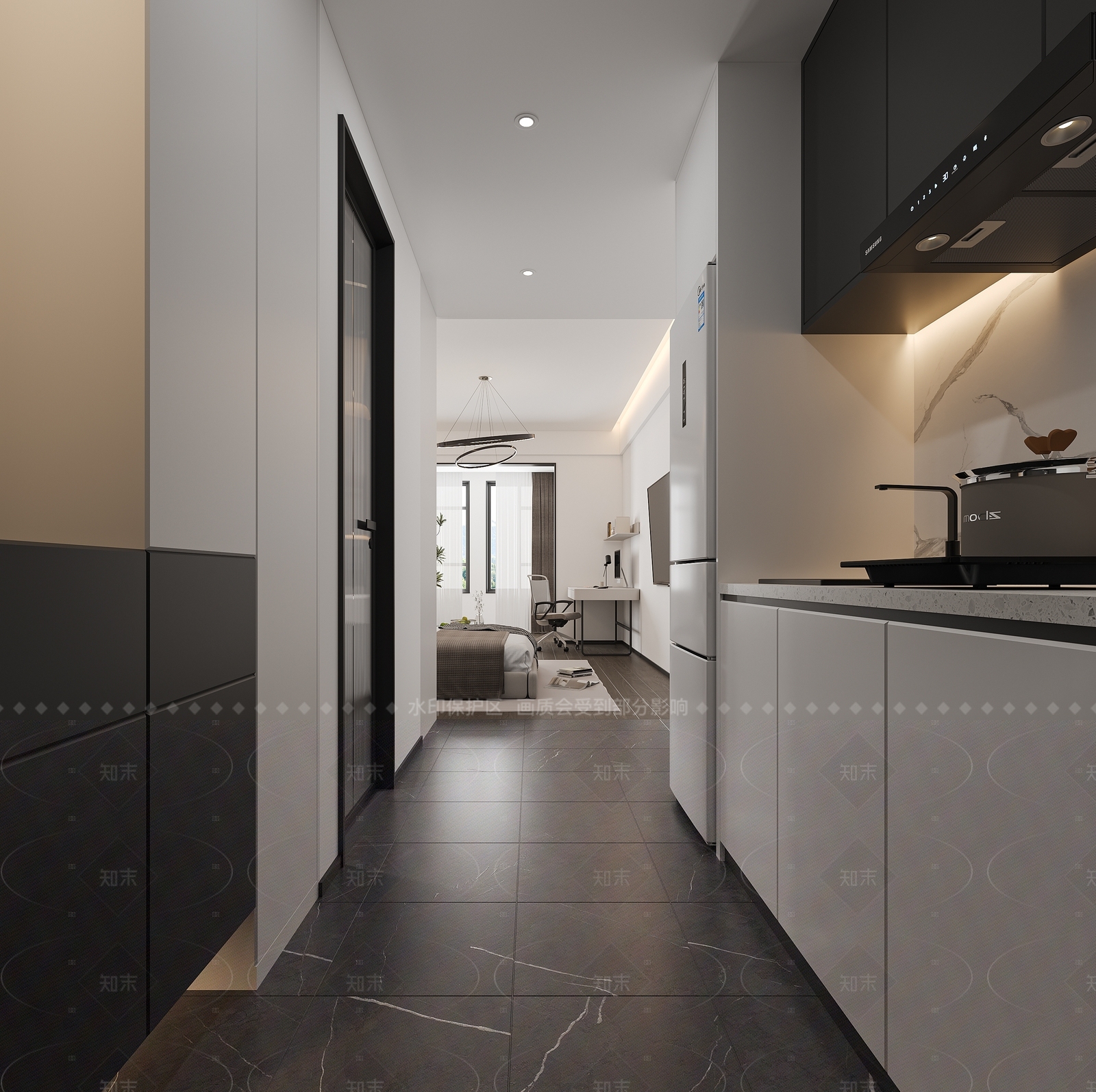 现代简约公寓3D模型下载【ID:1208485629】