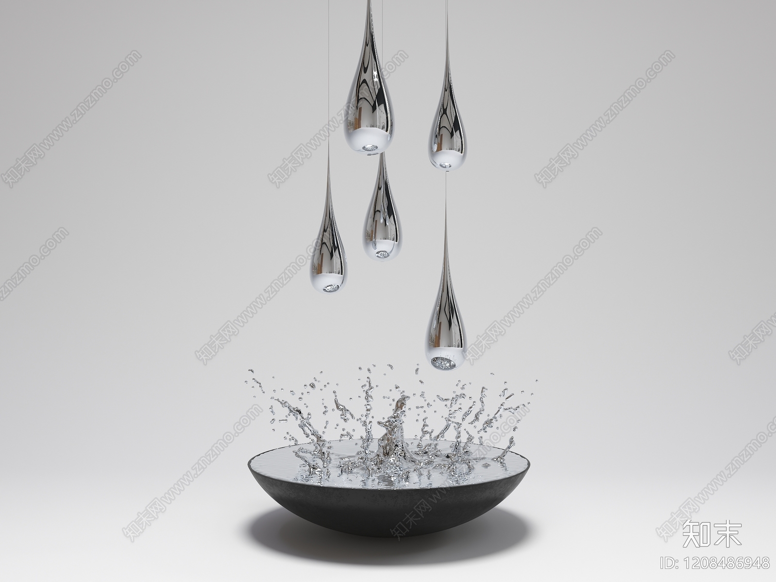 极简主义雕塑摆件3D模型下载【ID:1208486948】