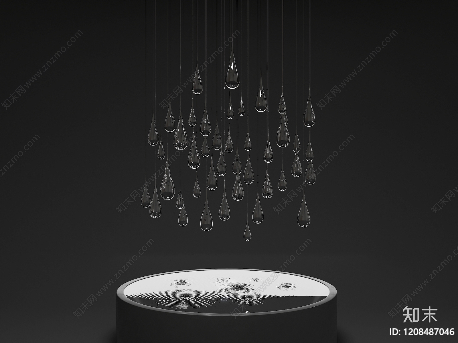 极简雕塑摆件3D模型下载【ID:1208487046】