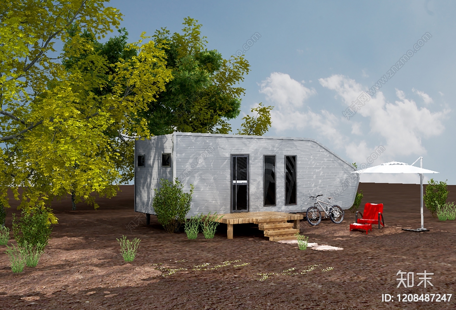 现代极简其他住宅外观3D模型下载【ID:1208487247】