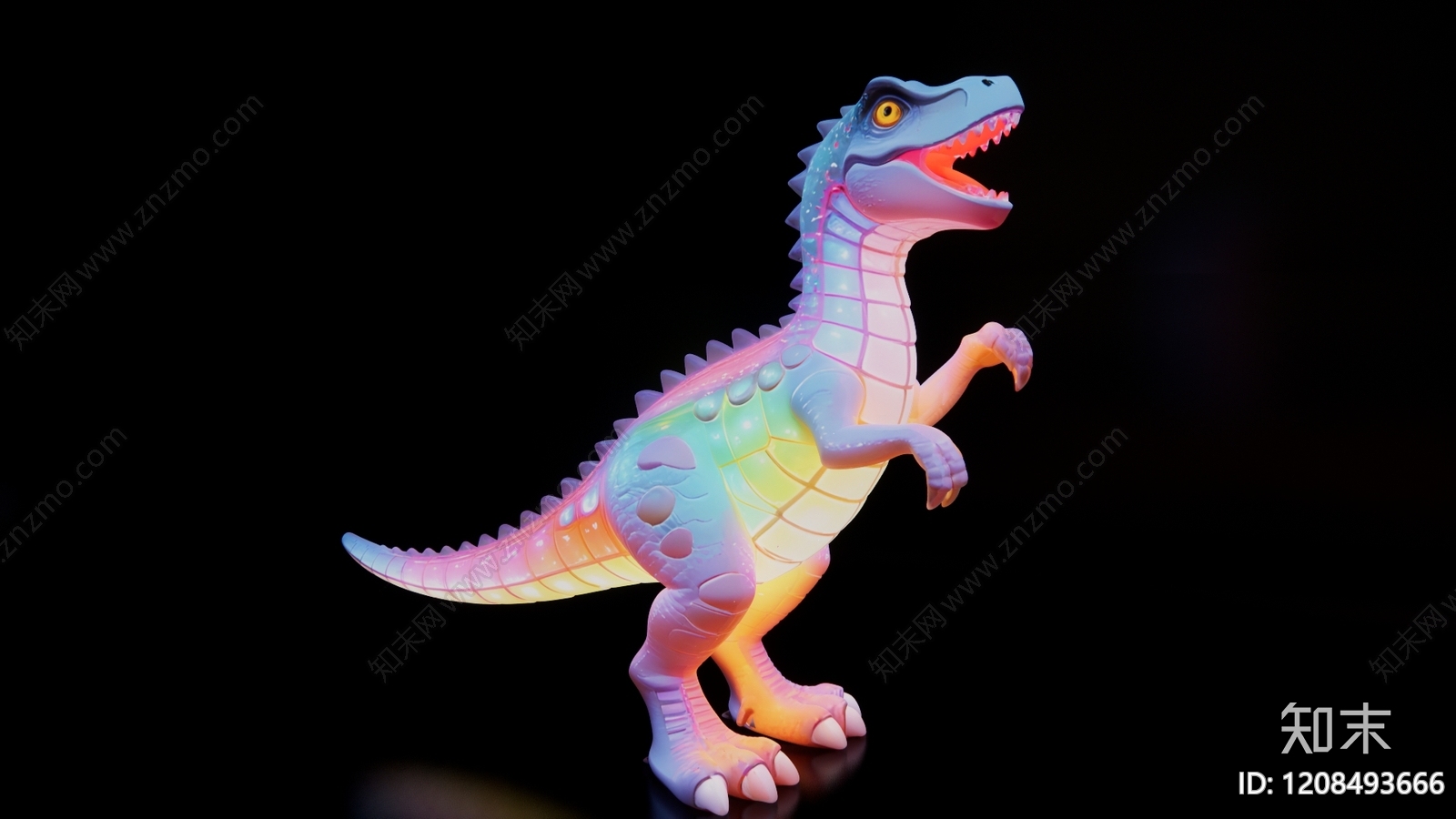 赛博朋克雕塑摆件3D模型下载【ID:1208493666】