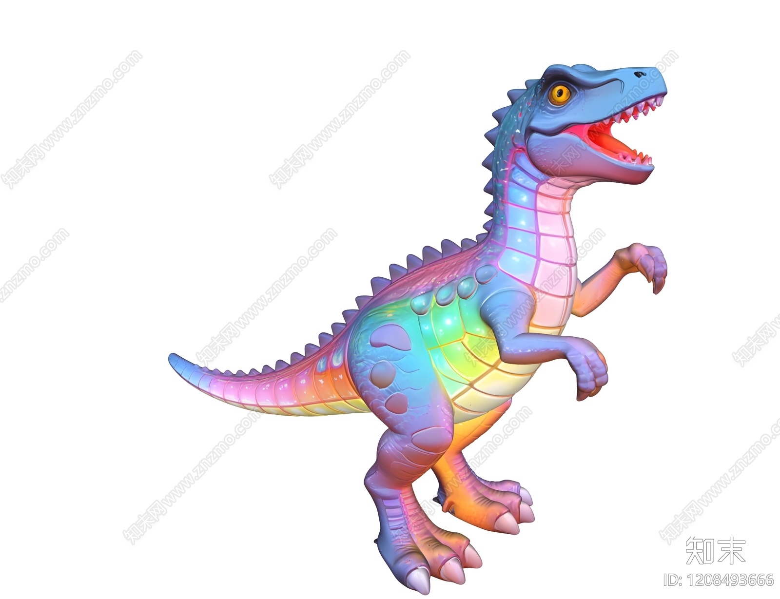 赛博朋克雕塑摆件3D模型下载【ID:1208493666】