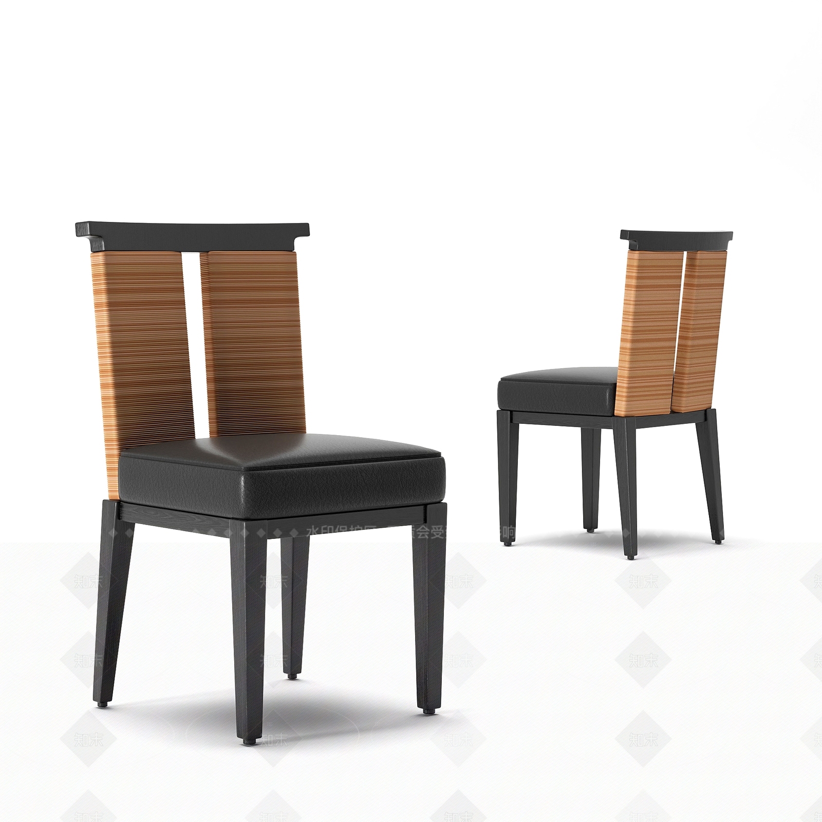 新中式餐椅3D模型下载【ID:1208494189】
