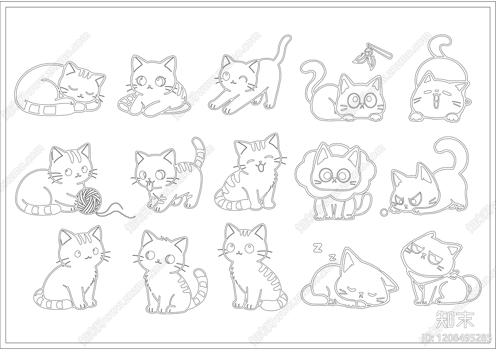 现代极简动物施工图下载【ID:1208495285】