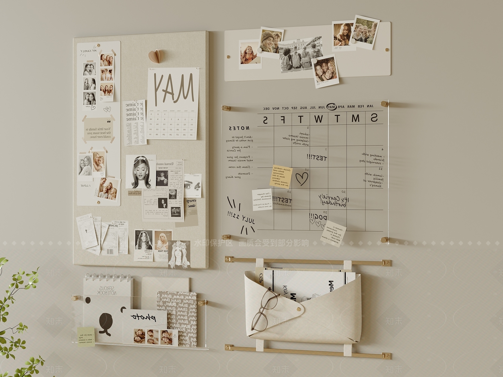 奶油风其他家装3D模型下载【ID:1208496044】