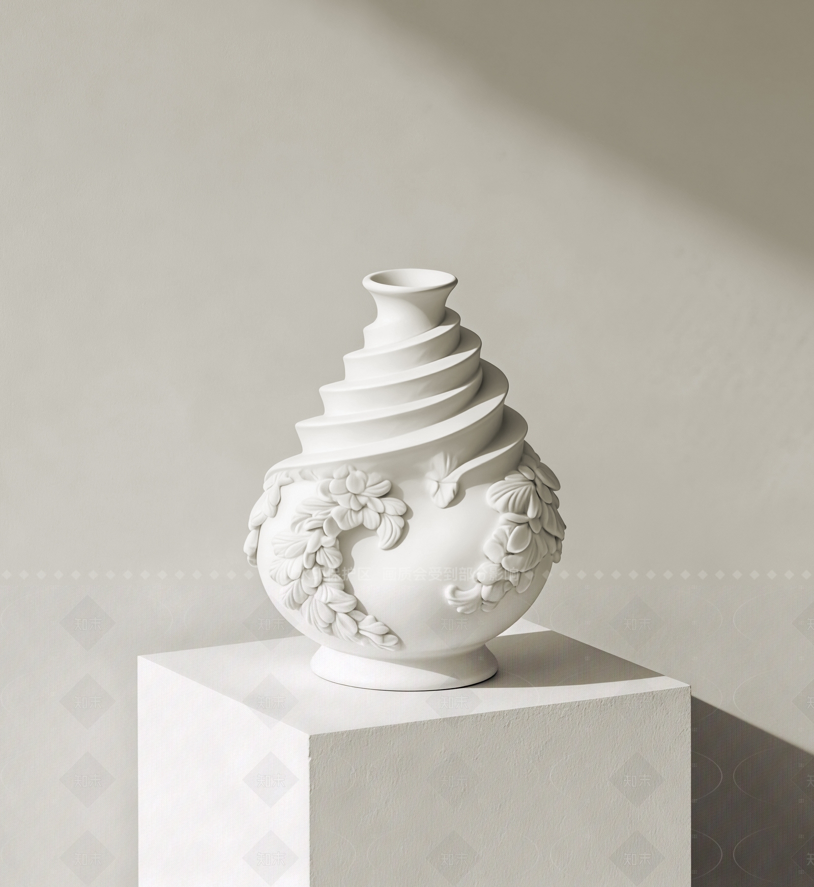 极简雕塑摆件3D模型下载【ID:1208498076】