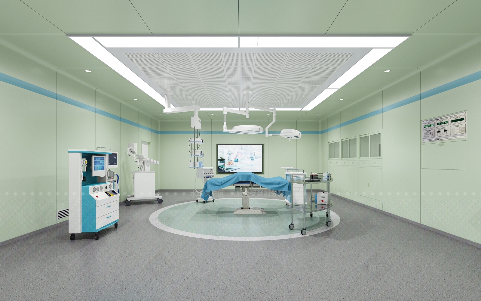 现代医疗简约风医院3D模型下载【ID:1208501212】