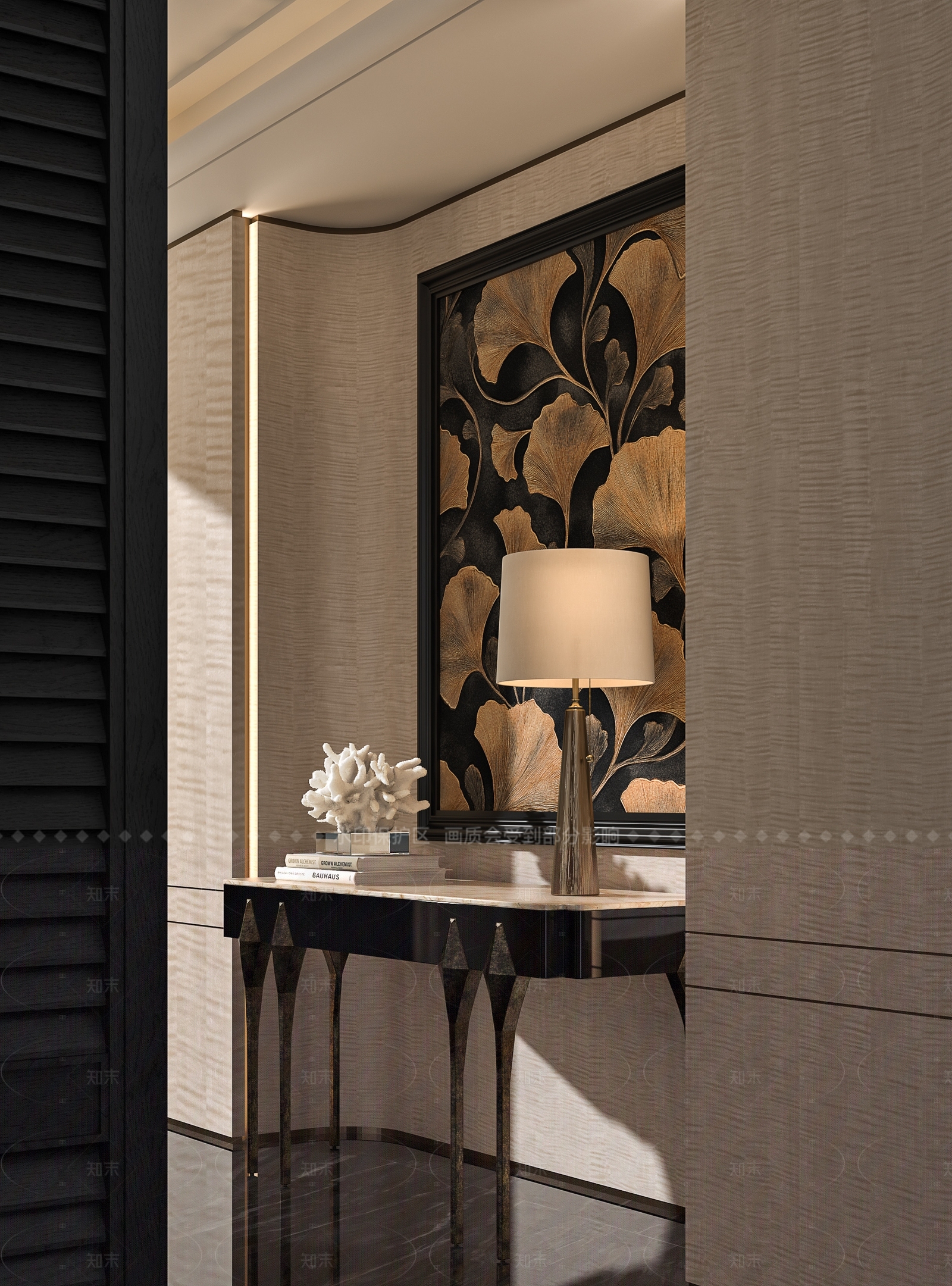 轻奢现代玄关柜SU模型下载【ID:1208504918】