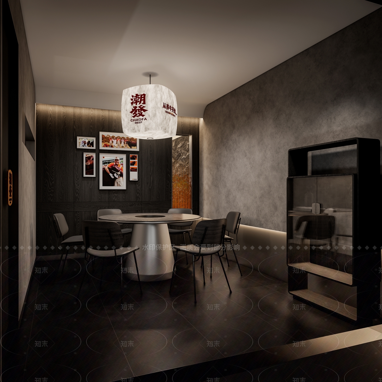 现代火锅店SU模型下载【ID:1208506685】