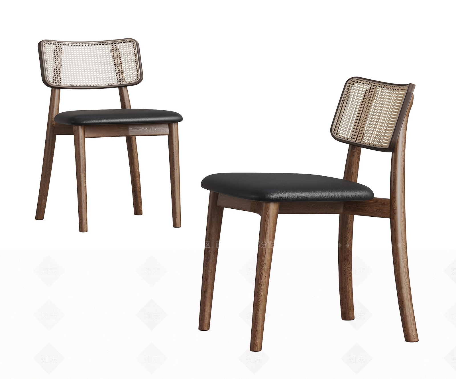 中古风餐椅3D模型下载【ID:1208507936】