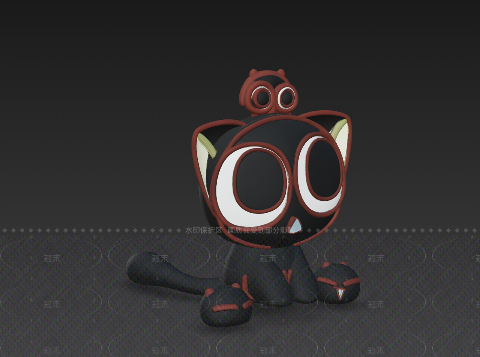 Q版卡通虚拟人物3D模型下载【ID:1208511766】