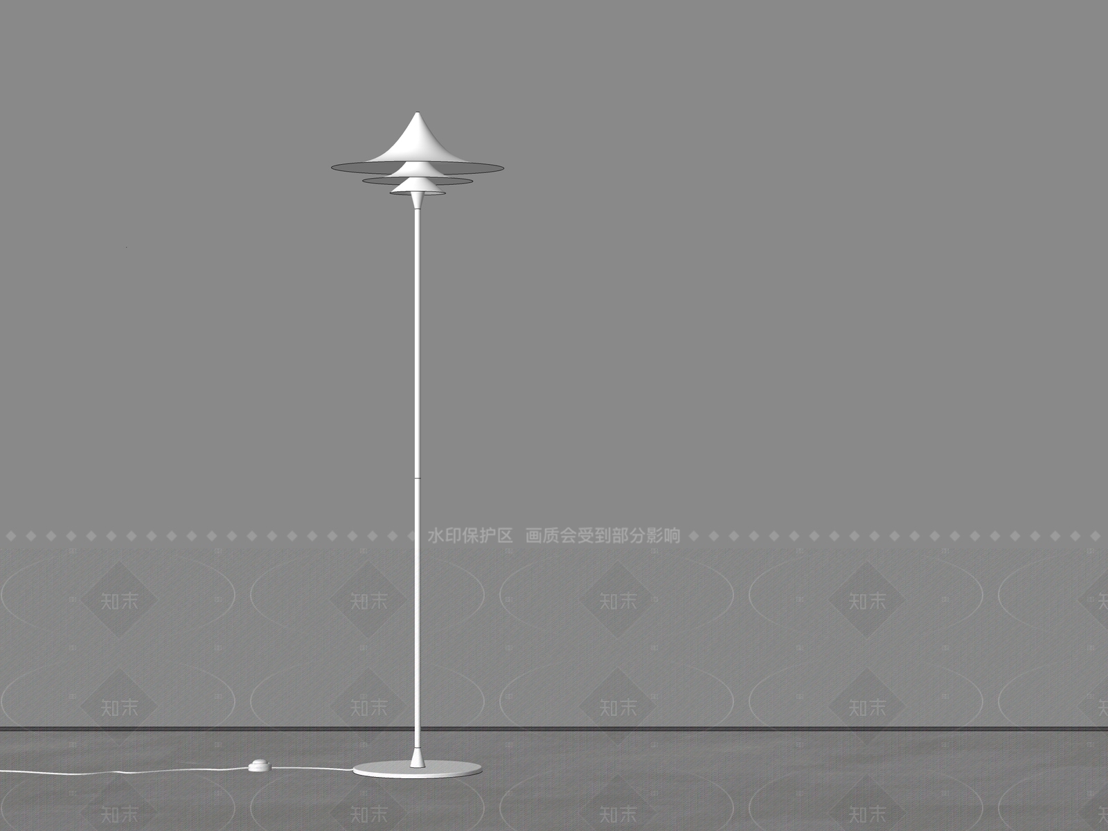 现代简约落地灯SU模型下载【ID:1208511874】