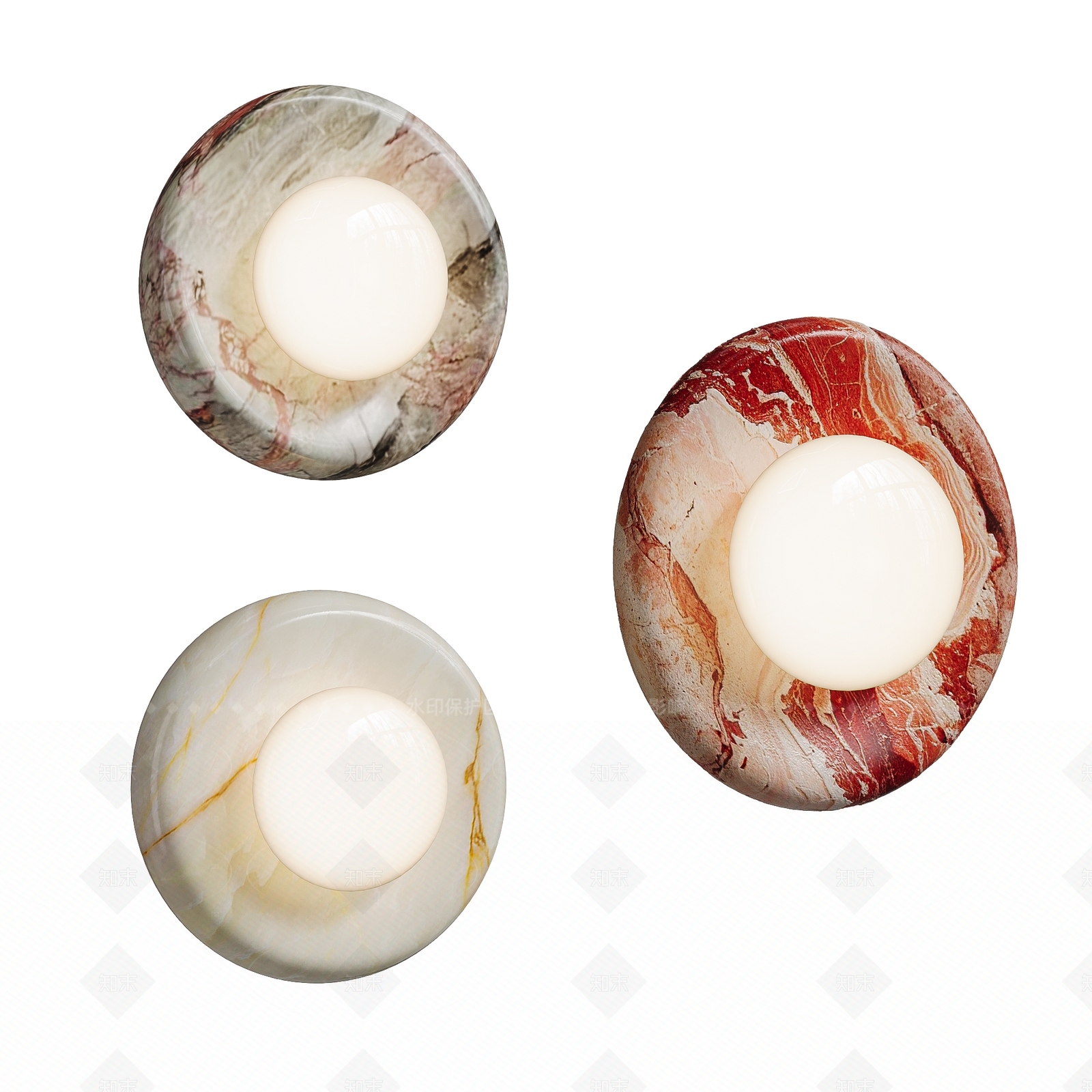 现代轻奢壁灯3D模型下载【ID:1208512405】