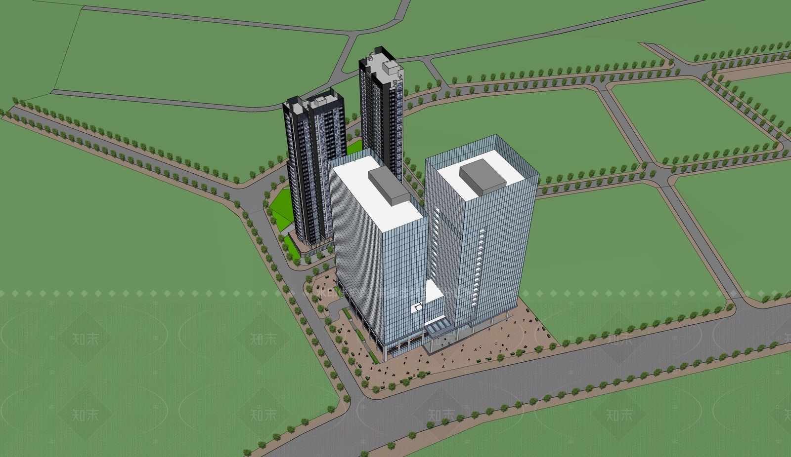 现代其他公共建筑SU模型下载【ID:1208512418】