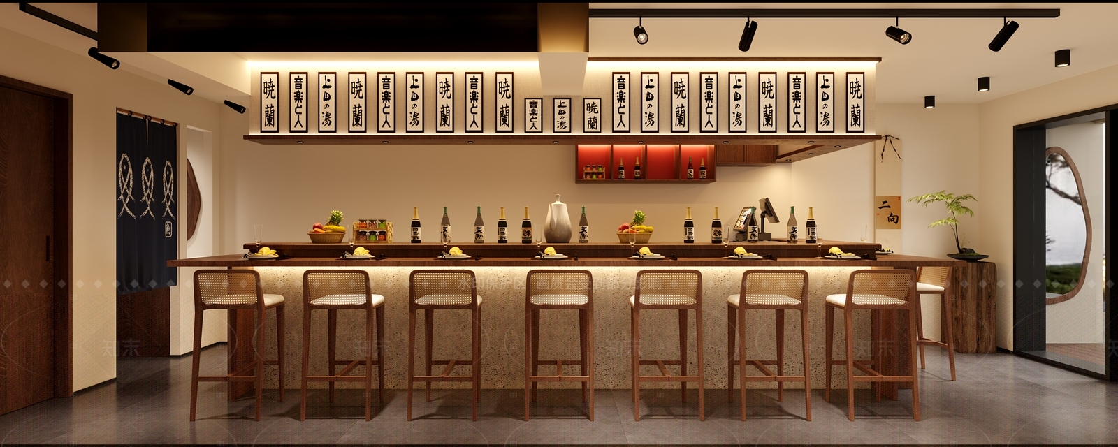 日式日料店3D模型下载【ID:1208516280】