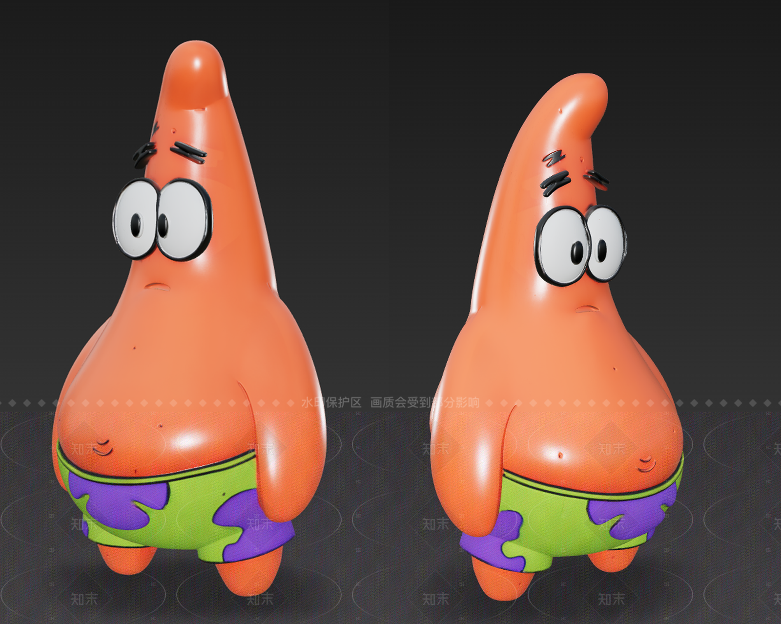 卡通风格虚拟人物3D模型下载【ID:1208516349】