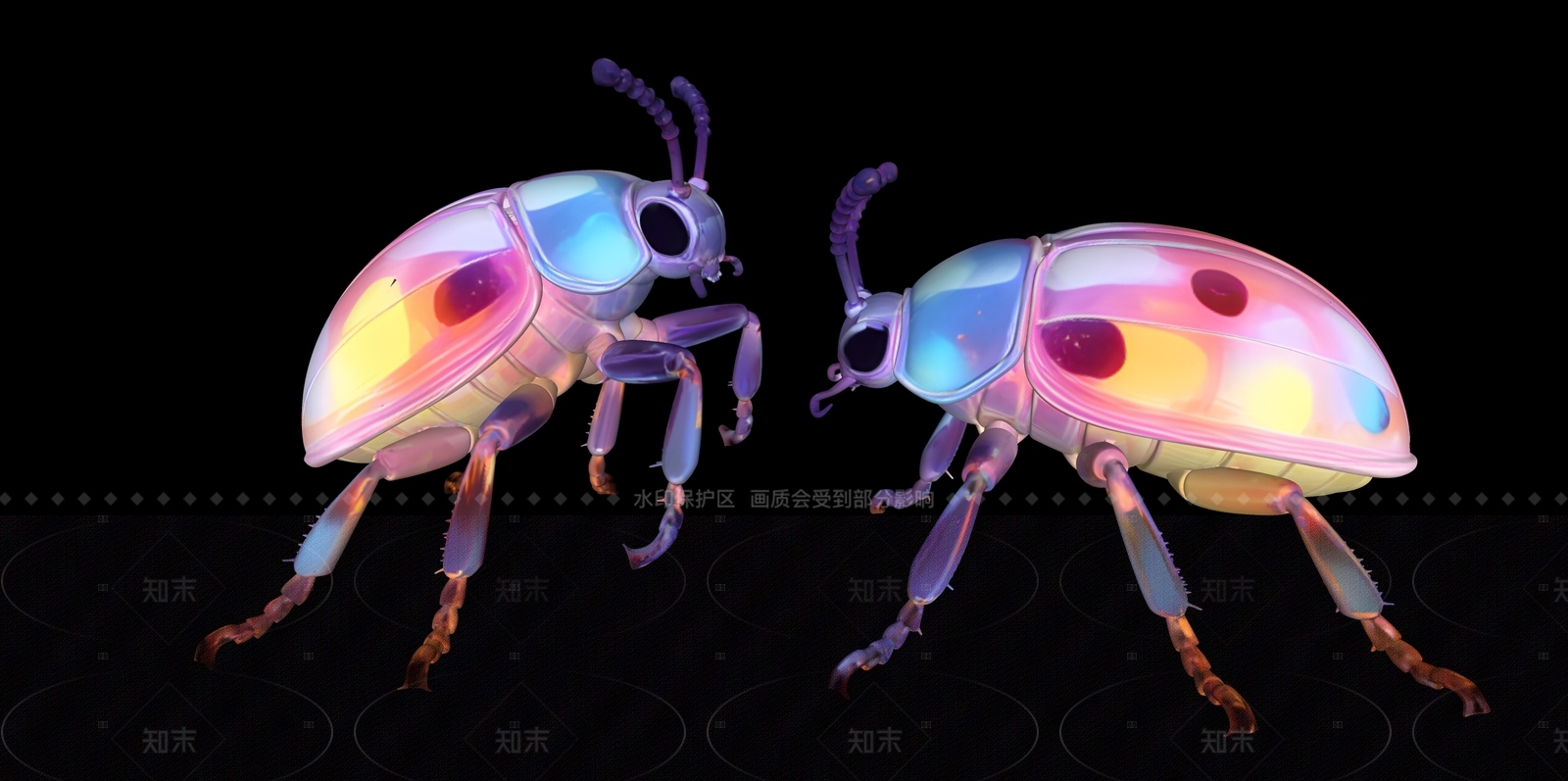 赛博朋克雕塑摆件3D模型下载【ID:1208516720】