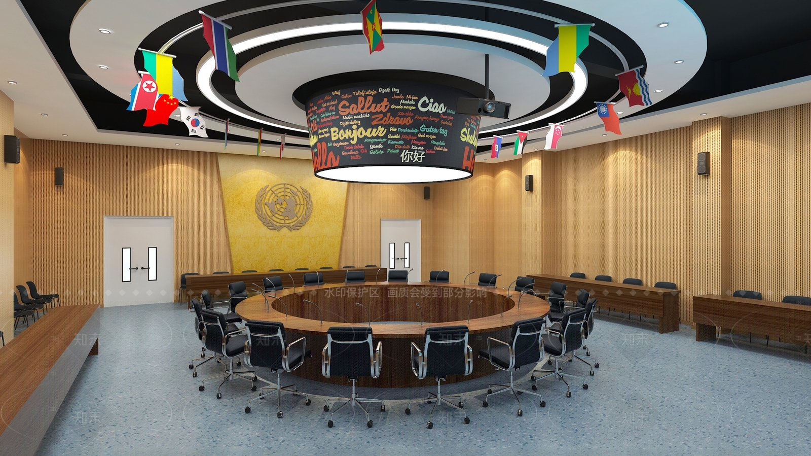 现代国际风会议室3D模型下载【ID:1208518116】
