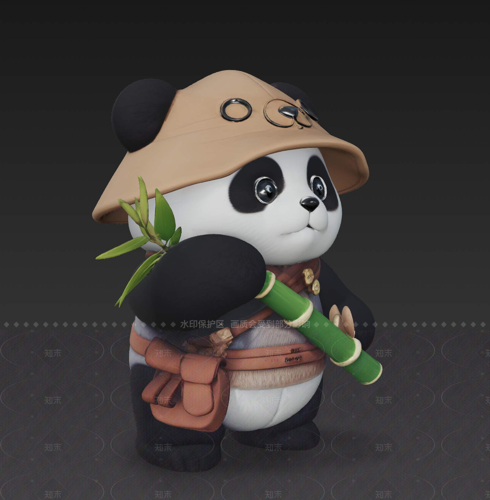 卡通写实风虚拟人物3D模型下载【ID:1208518596】