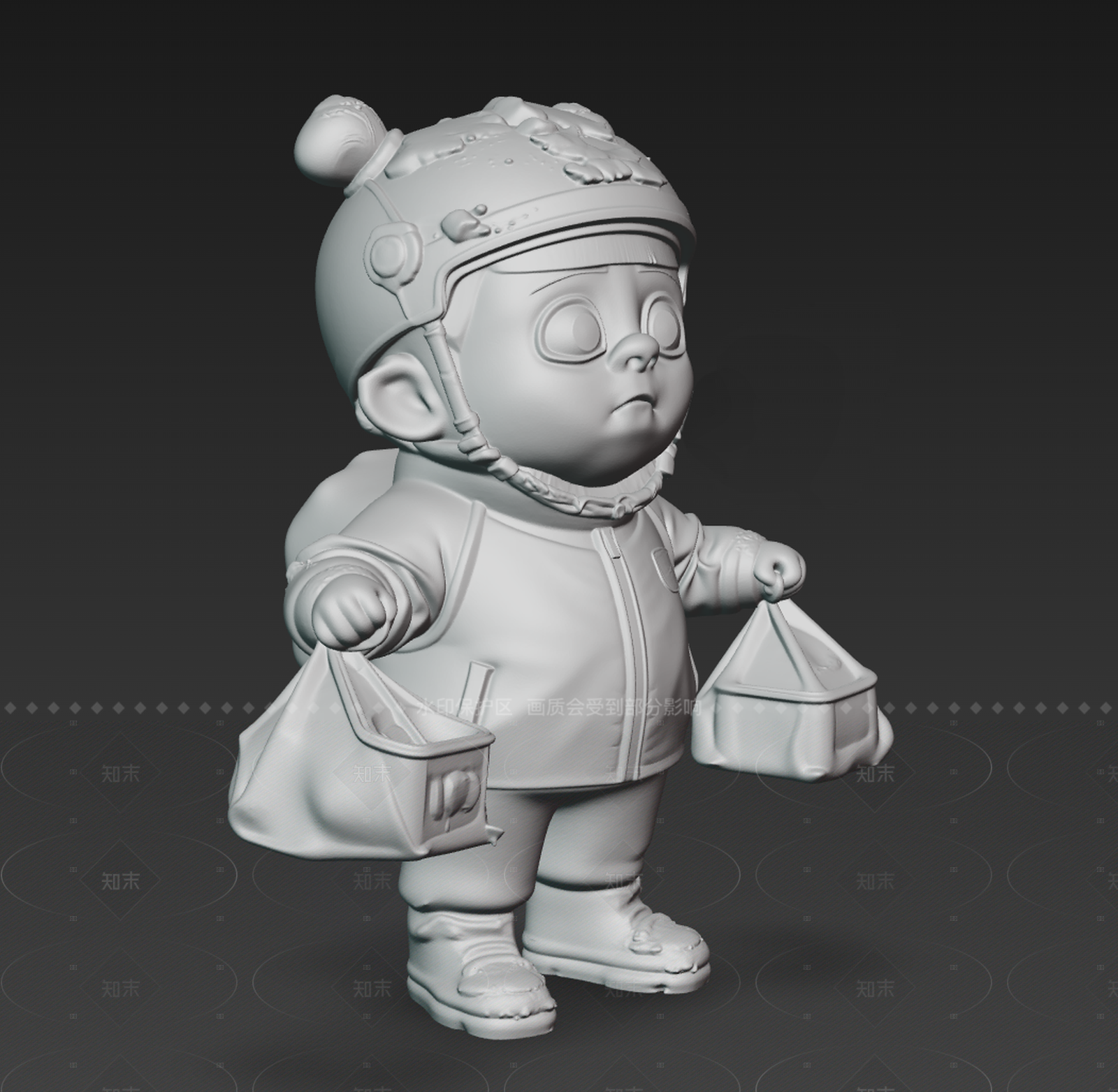 卡通写实主义虚拟人物3D模型下载【ID:1208518654】