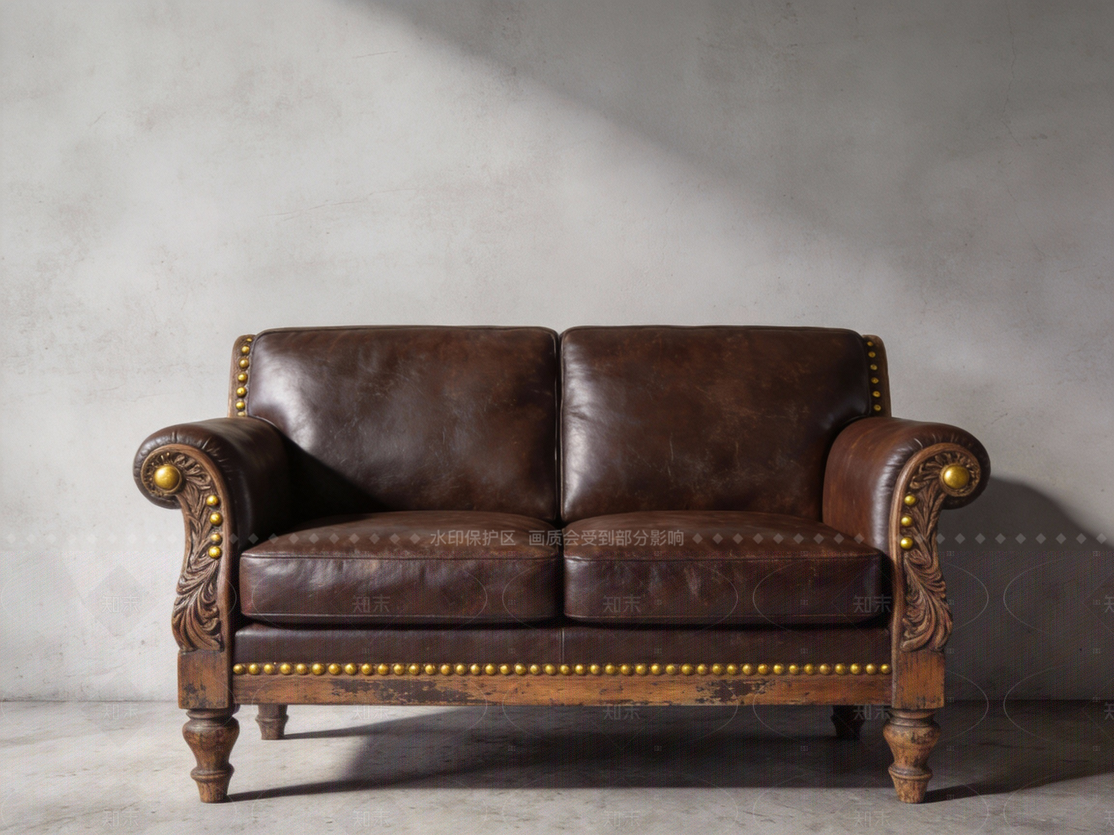 欧式美式双人沙发SU模型下载【ID:1208523375】