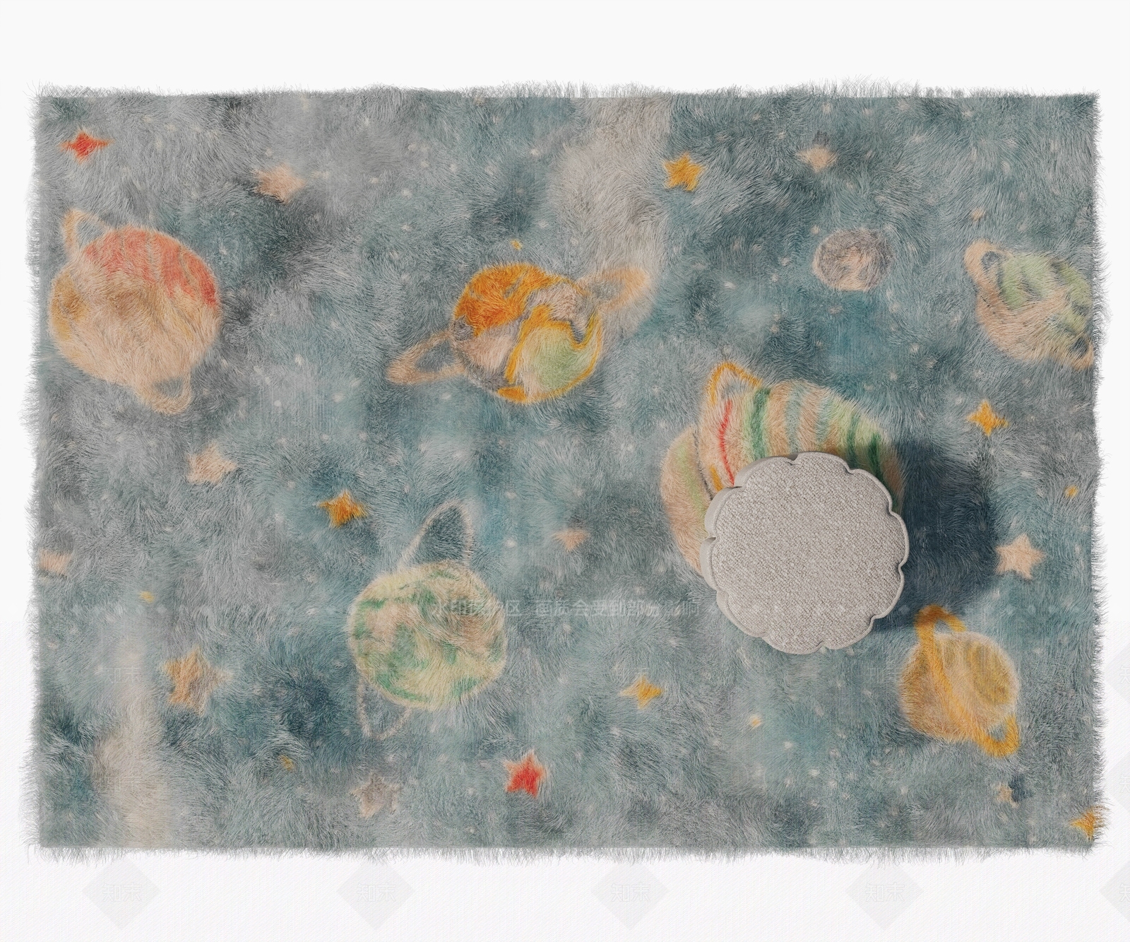 童趣风儿童地毯3D模型下载【ID:1208523844】