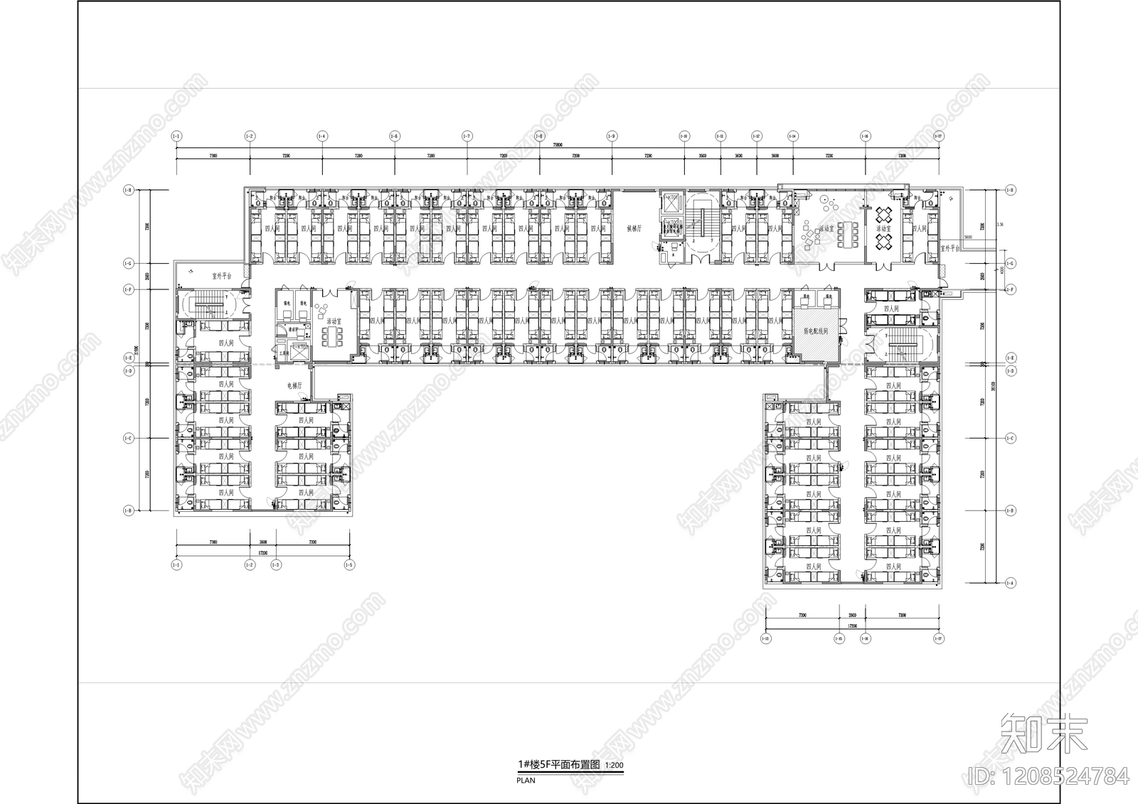 现代学校cad施工图下载【ID:1208524784】