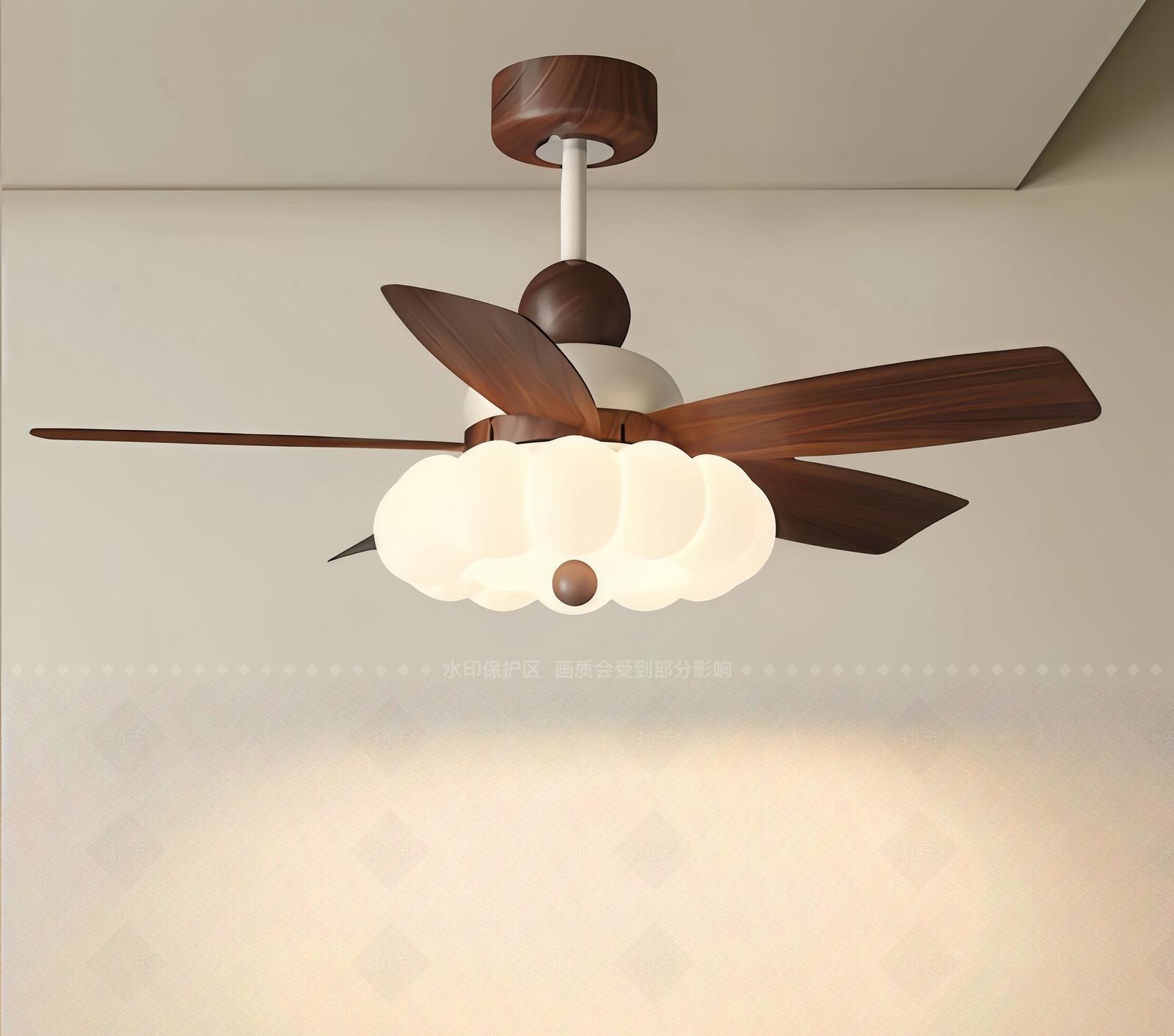 中古风风扇灯3D模型下载【ID:1208525251】