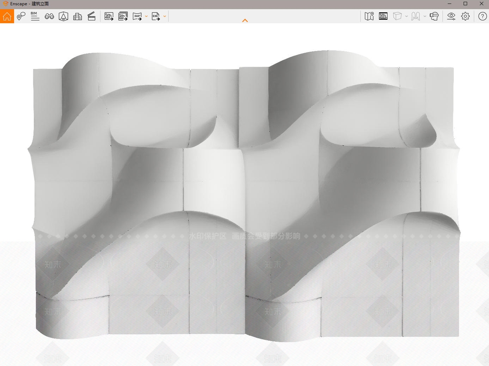 现代极简科技馆SU模型下载【ID:1208526521】