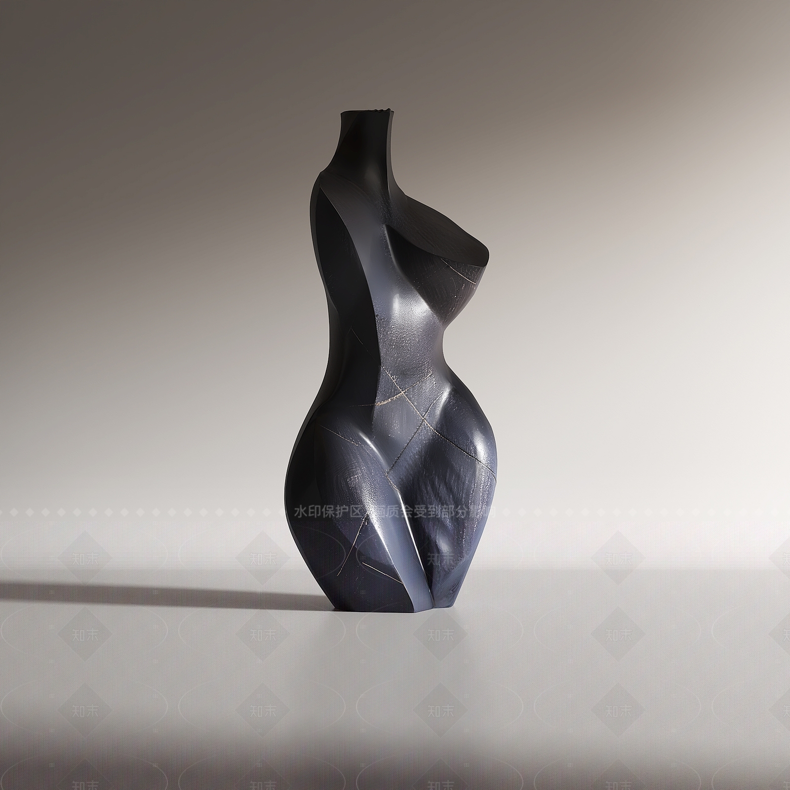 现代新中式雕塑摆件SU模型下载【ID:1208527004】