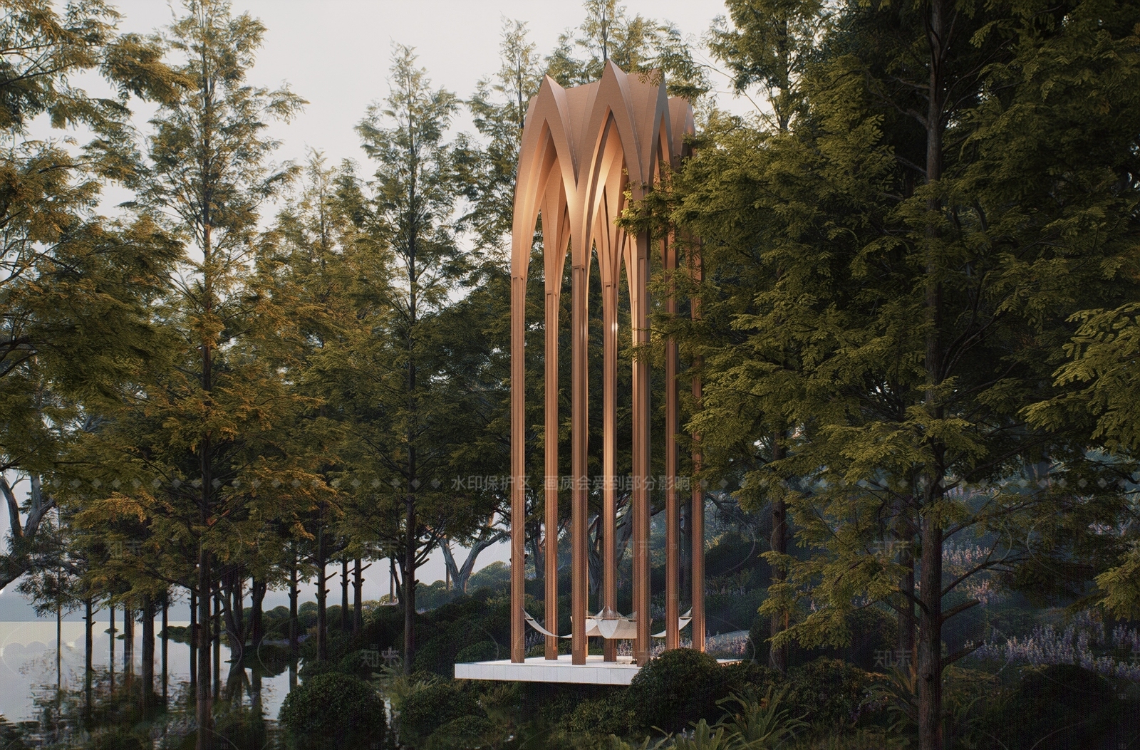 现代欧式塔楼SU模型下载【ID:1208528265】