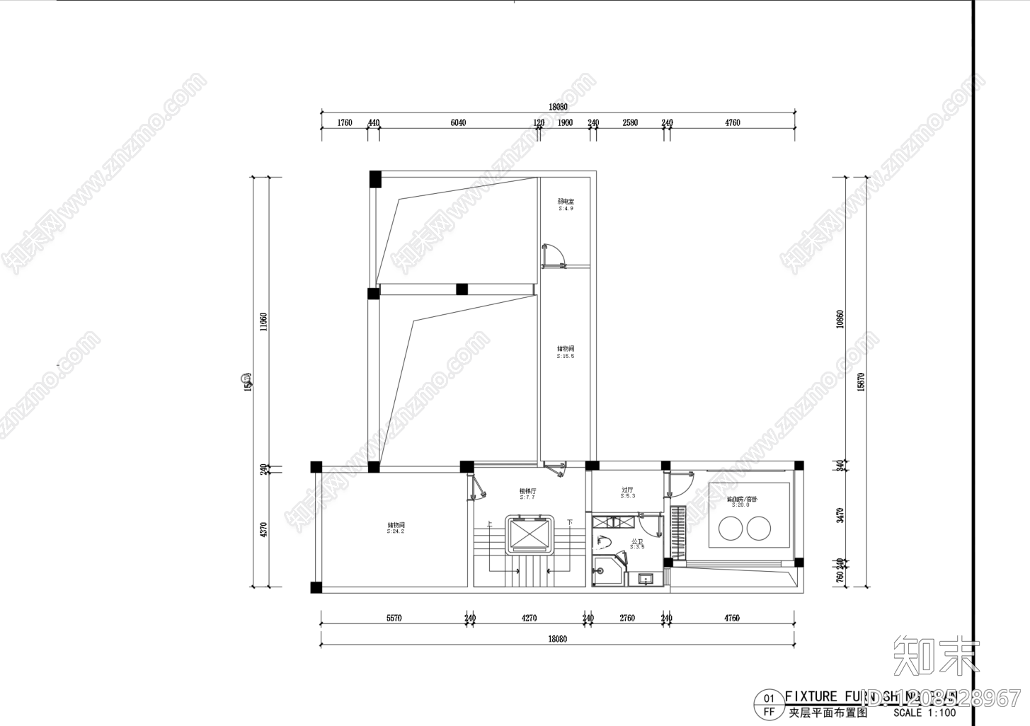 别墅cad施工图下载【ID:1208528967】