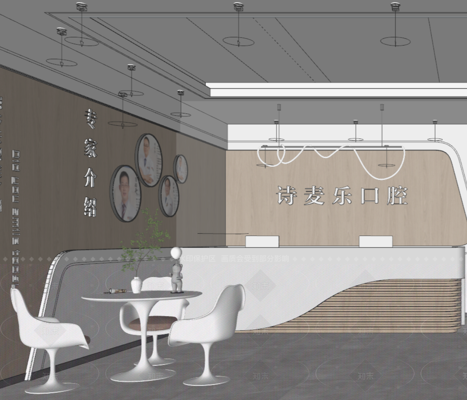现代医院SU模型下载【ID:1208529098】