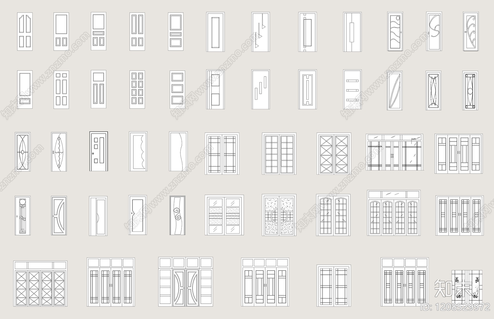 内门系统施工图下载【ID:1208529972】