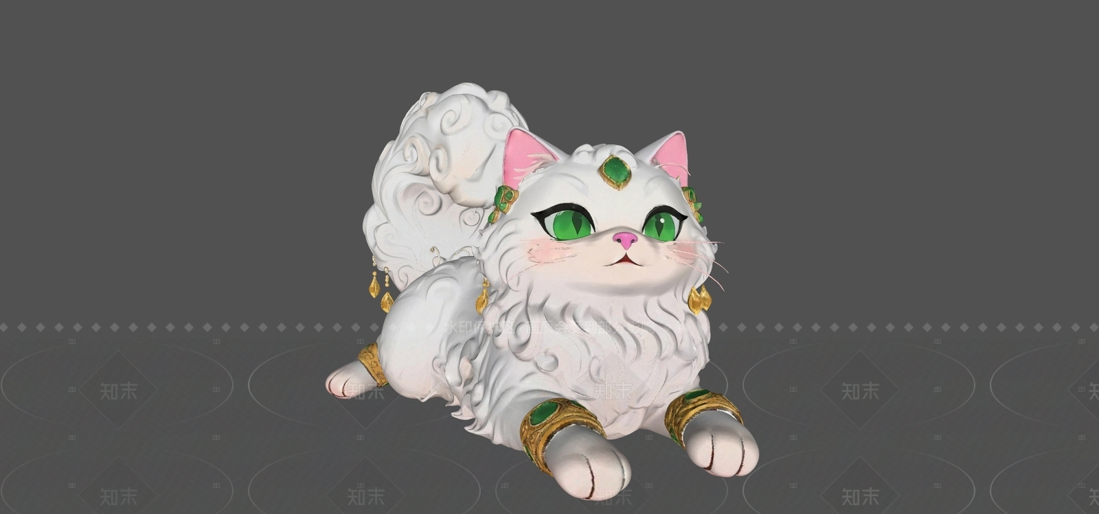 现代奶油雕塑摆件SU模型下载【ID:1208531660】
