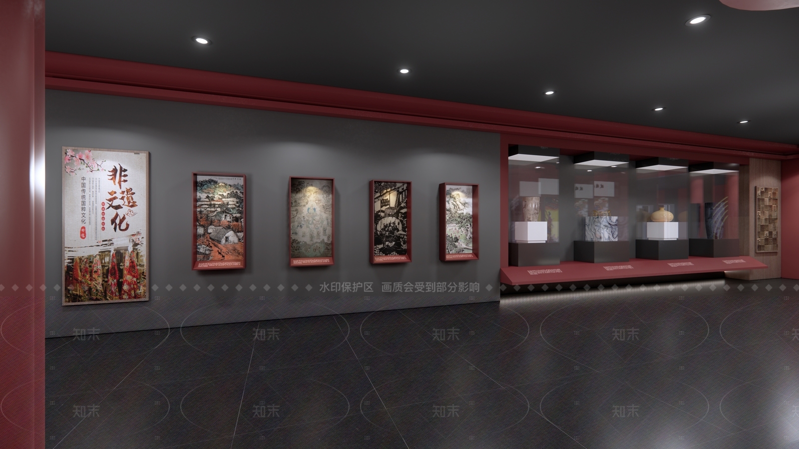 现代新中式其他文化空间SU模型下载【ID:1208532421】