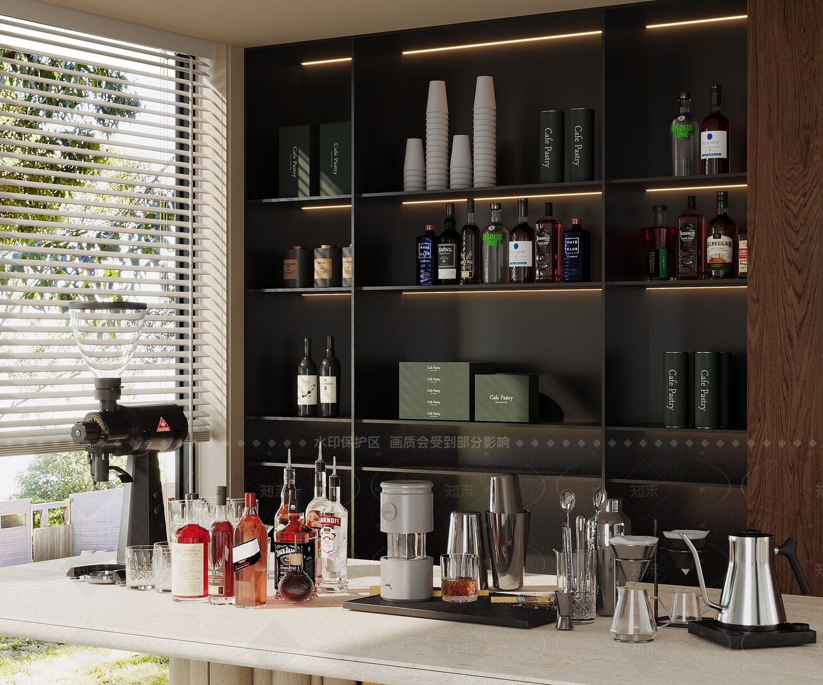 现代简约咖啡机3D模型下载【ID:1208544227】