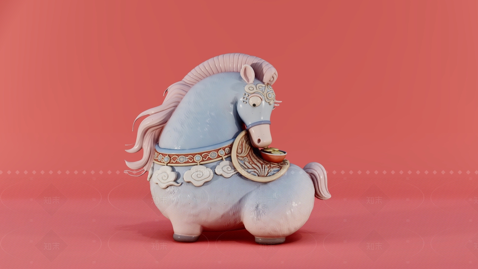 现代新中式雕塑摆件SU模型下载【ID:1208544634】