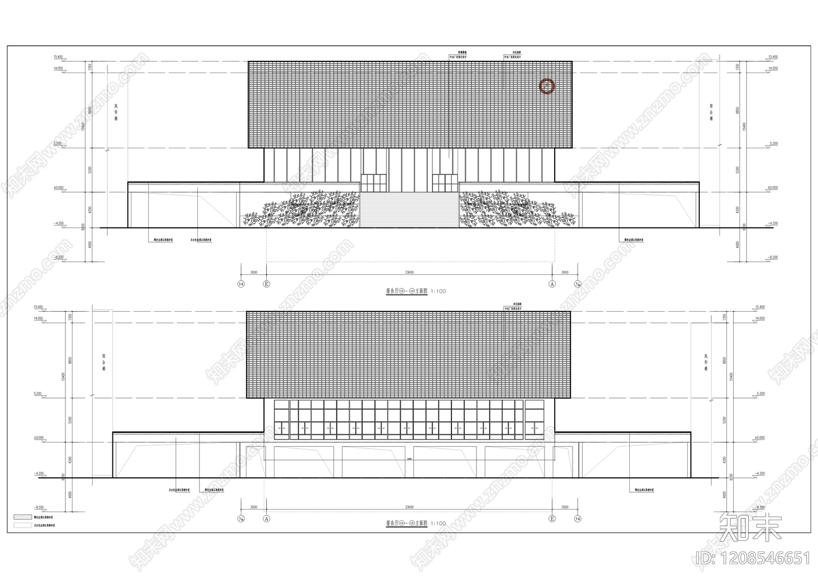 现代学校建筑cad施工图下载【ID:1208546651】