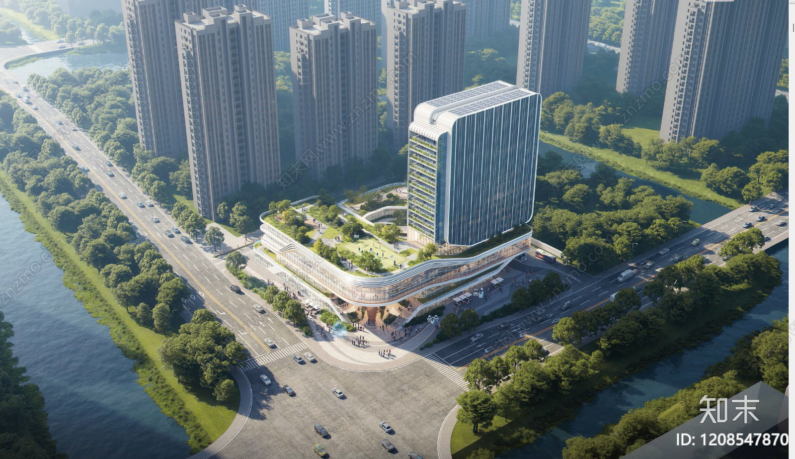 现代办公楼下载【ID:1208547870】