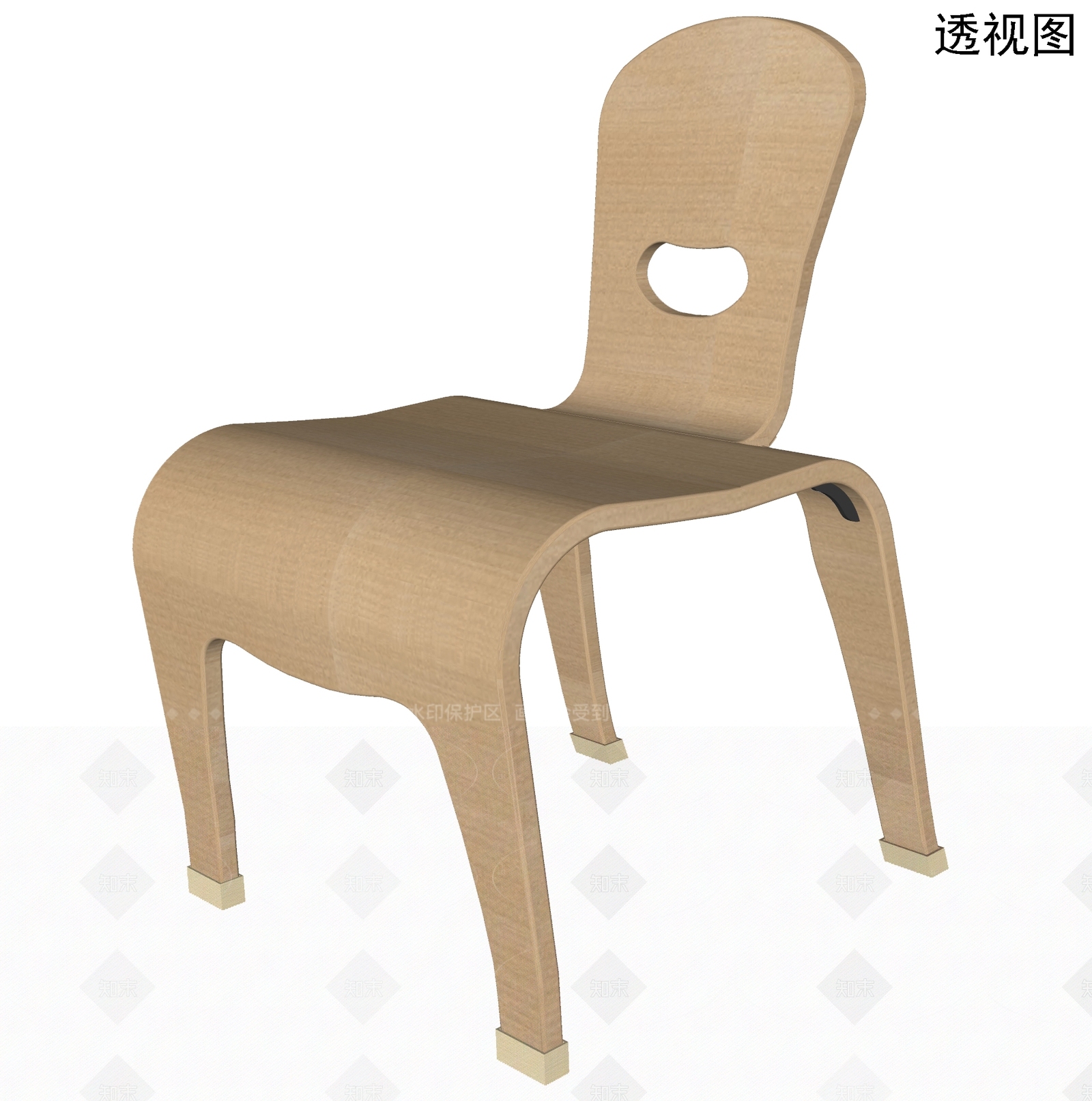 现代儿童椅SU模型下载【ID:1208549180】