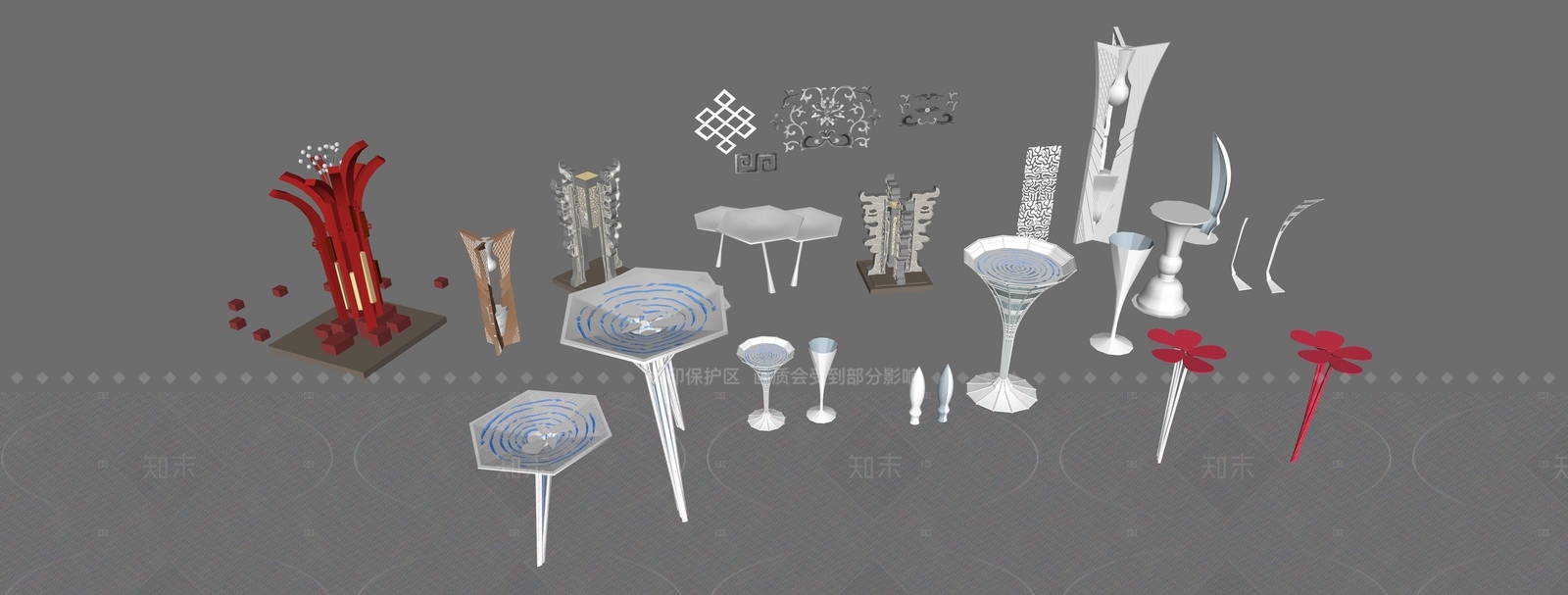 现代轻奢塔楼SU模型下载【ID:1208555584】