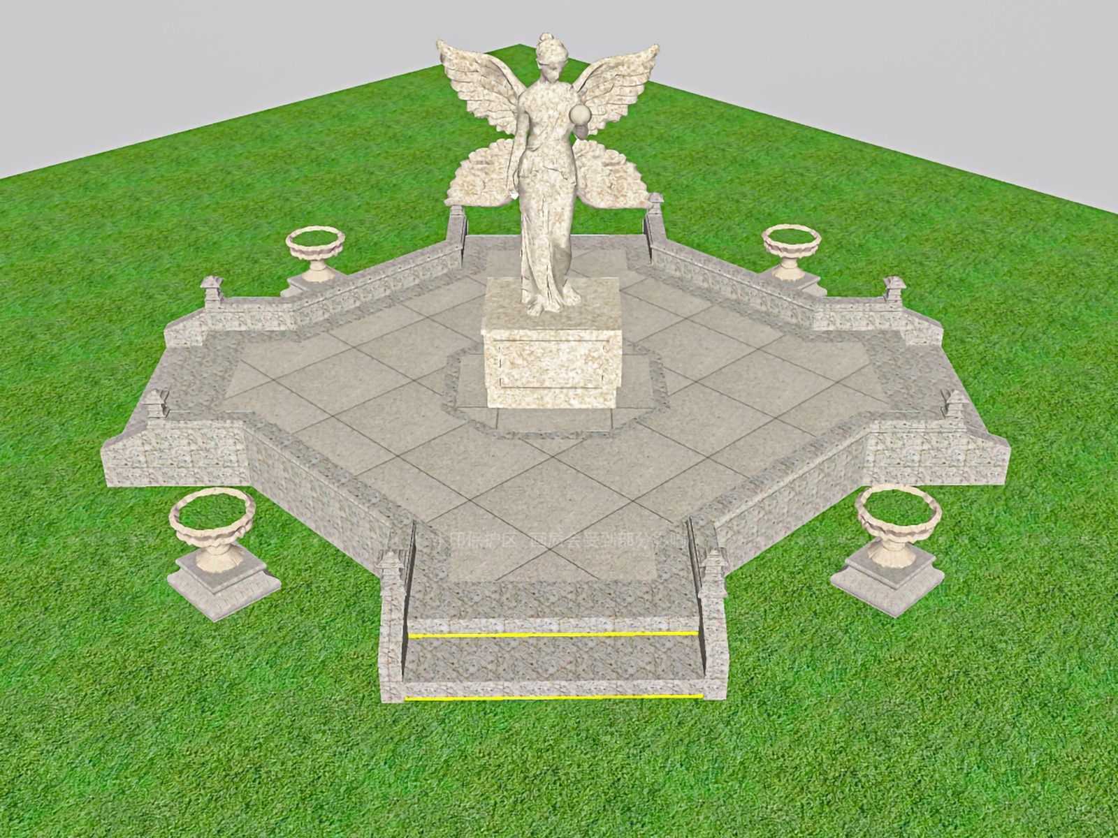 欧式雕塑SU模型下载【ID:1208557378】