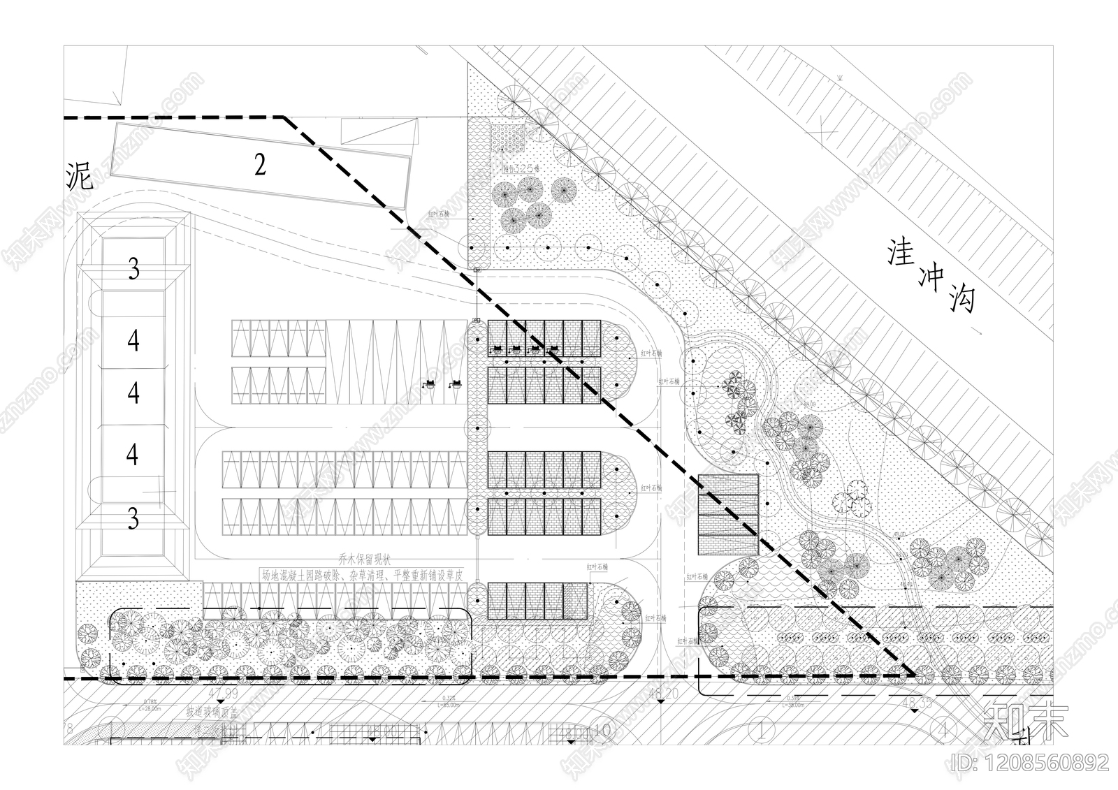 地面平面图施工图下载【ID:1208560892】