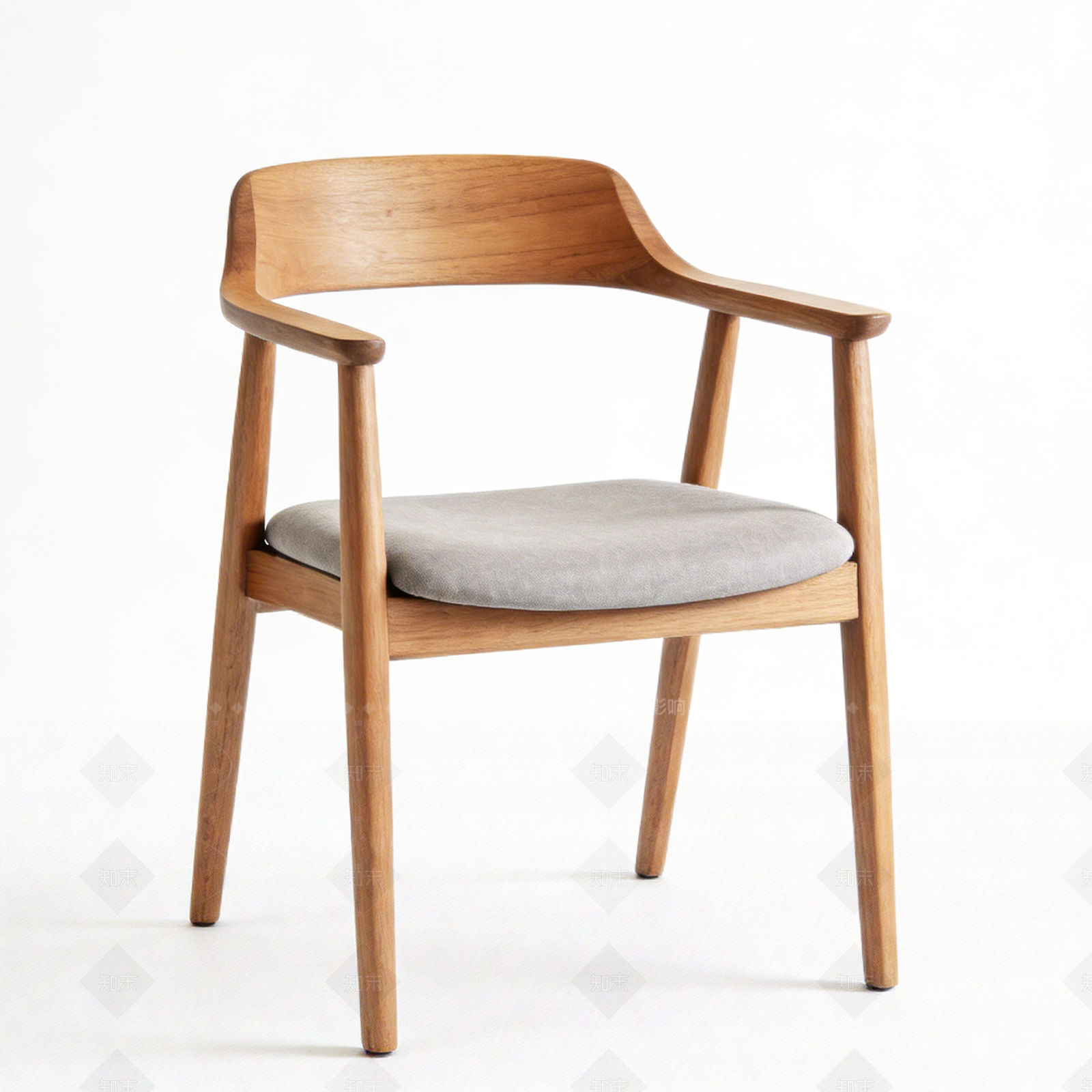 日式原木餐椅3D模型下载【ID:1208562030】