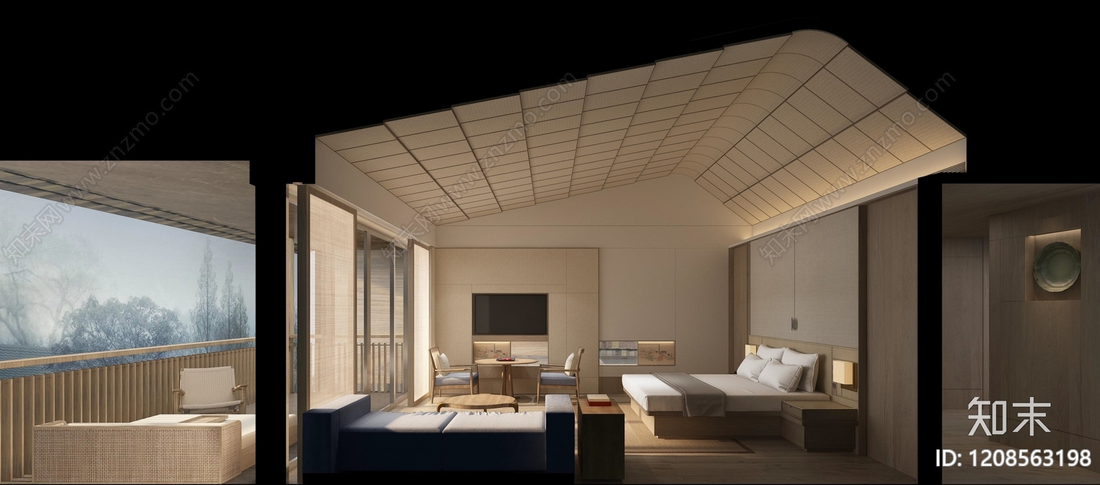 原木简约别墅下载【ID:1208563198】