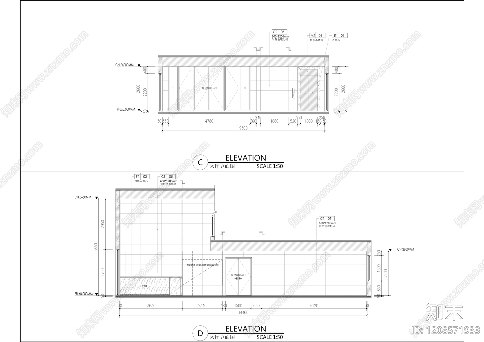 现代医院cad施工图下载【ID:1208571933】