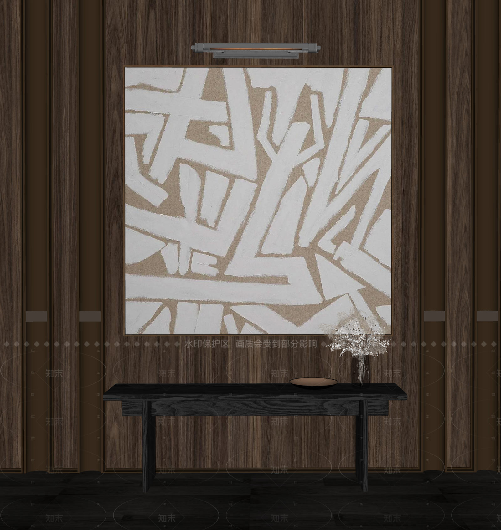意式轻奢玄关SU模型下载【ID:1208572532】